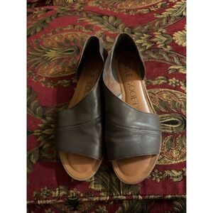 Sole Society  flats wrap around leather cut out shoes boho casual Brown Women